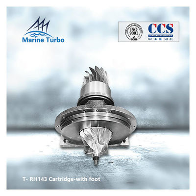 Diesel Radial Flow  RH143 Turbocharger Cartridge With Foot